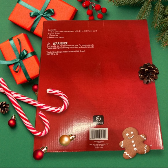 Silver or Gold Ashland Lit Tree Topper - Picture 9 of 11